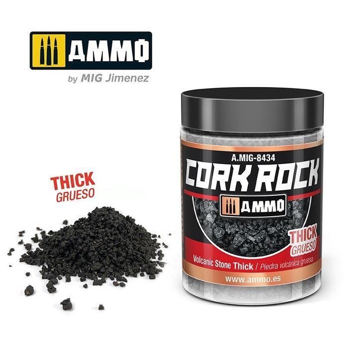 AMMO by Mig Jimenez A.MIG-8434 Terraform Cork Rock Volcanic Rock Thick Jar 100ml