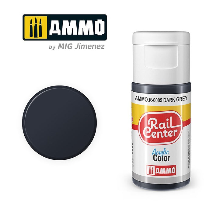 AMMO by Mig Jimenez AMMO.R-0005 Rail Center Dark Grey Acrylic Paint