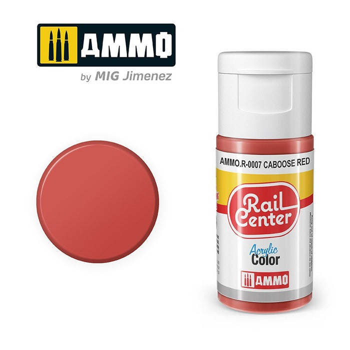 AMMO by Mig Jimenez AMMO.R-0007 Rail Center Caboose Red Acrylic Paint