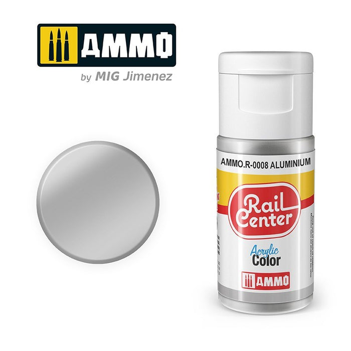 AMMO by Mig Jimenez AMMO.R-0008 Rail Center Aluminium Acrylic Paint