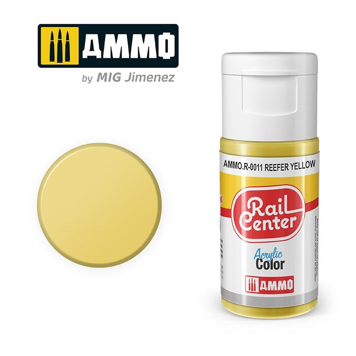 AMMO by Mig Jimenez AMMO.R-0011 Rail Center Reefer Yellow Acrylic Paint