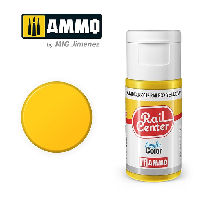 AMMO by Mig Jimenez AMMO.R-0012 Rail Center Signal Yellow Acrylic Paint