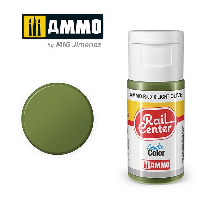 AMMO by Mig Jimenez AMMO.R-0016 Rail Center Light Olive Acrylic Paint