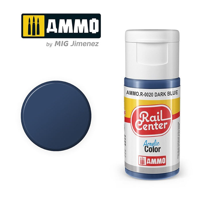 AMMO by Mig Jimenez AMMO.R-0020 Rail Center Dark Blue Acrylic Paint