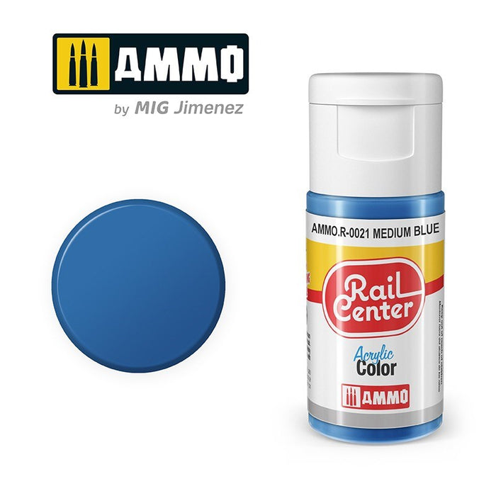 AMMO by Mig Jimenez AMMO.R-0021 Rail Center Medium Blue Acrylic Paint