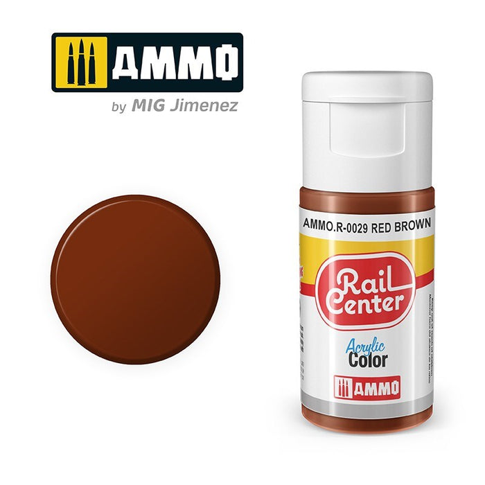 AMMO by Mig Jimenez AMMO.R-0029 Rail Center Red Brown Acrylic Paint