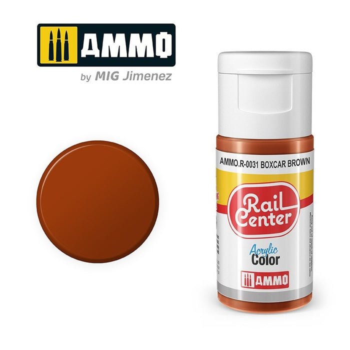 AMMO by Mig Jimenez AMMO.R-0031 Rail Center Boxcar Brown Acrylic Paint