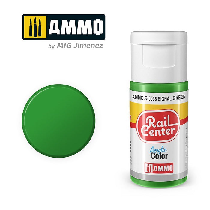 AMMO by Mig Jimenez AMMO.R-0036 Rail Center Signal Green Acrylic Paint