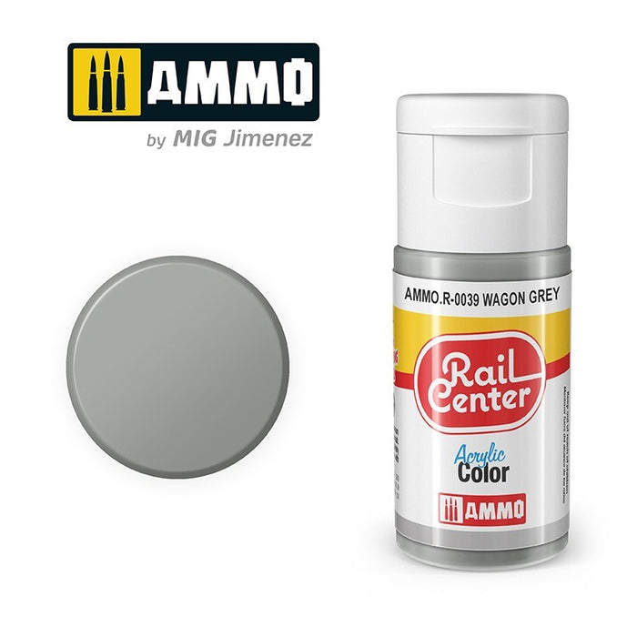 AMMO by Mig Jimenez AMMO.R-0039 Rail Center Wagon Grey Acrylic Paint