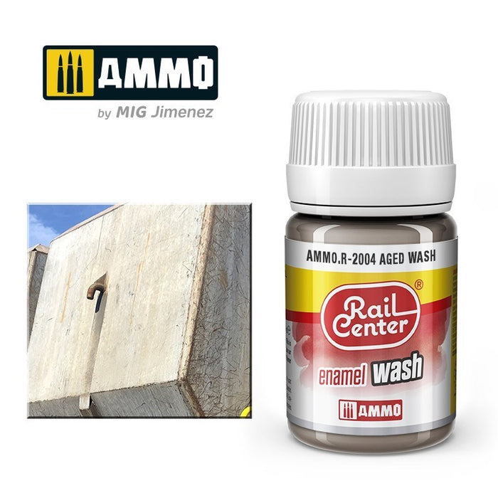 AMMO by Mig Jimenez AMMO.R-2004 Rail Center Aged Wash 35ml