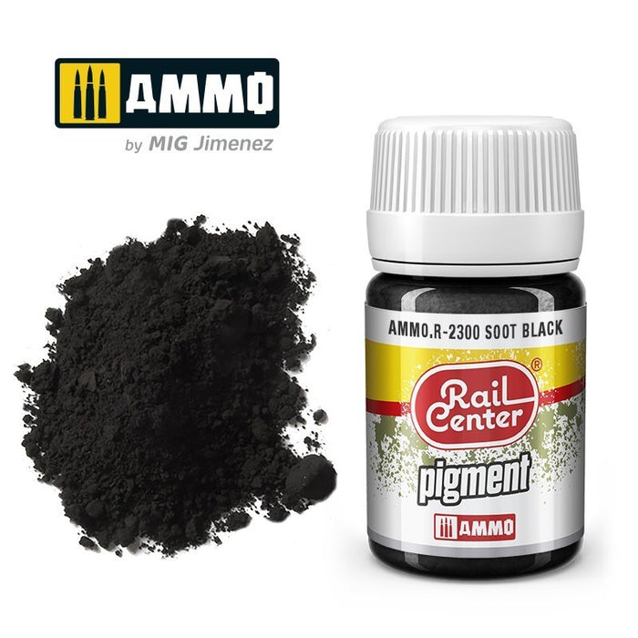 AMMO by Mig Jimenez AMMO.R-2300 Rail Center Pigment Soot Black 35ml