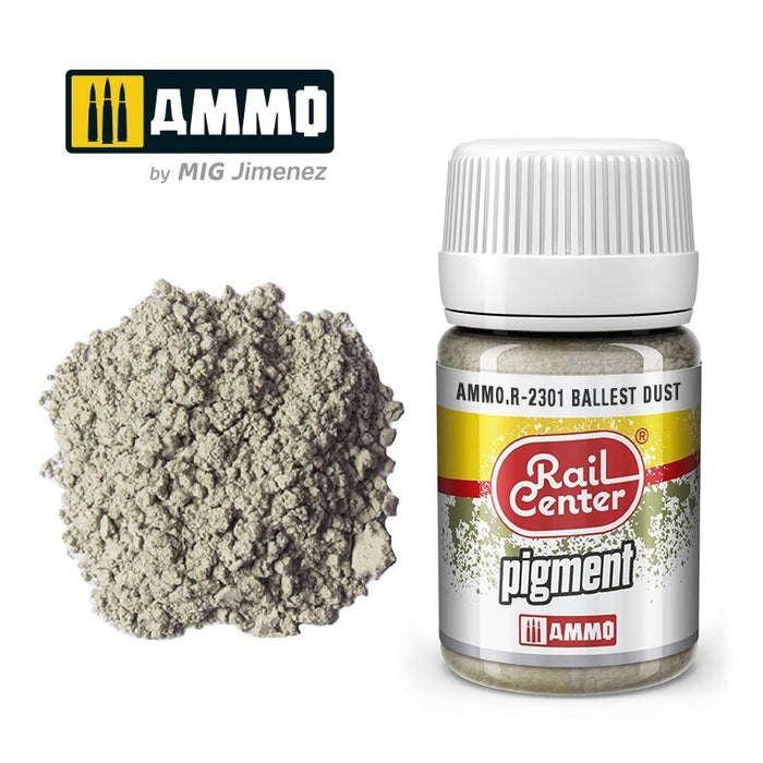 AMMO by Mig Jimenez AMMO.R-2301 Rail Center Pigment Ballast Dust 35ml