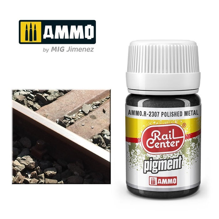 AMMO by Mig Jimenez AMMO.R-2307 Rail Center Pigment Polished Metal 35ml