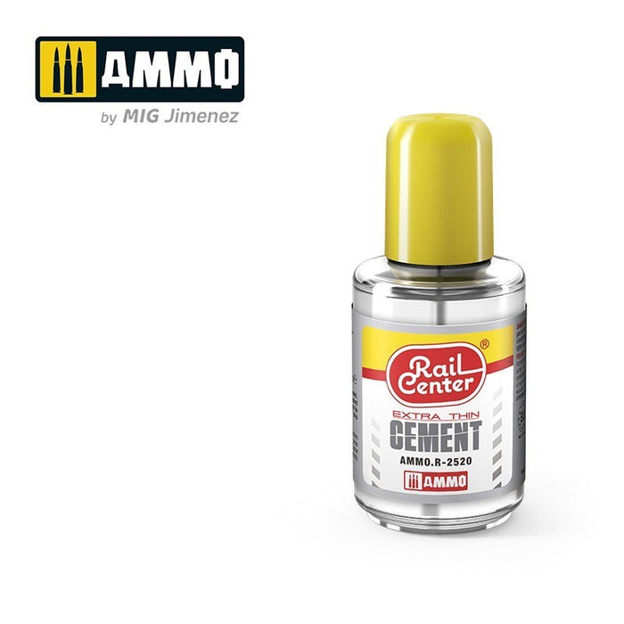 AMMO by Mig Jimenez AMMO.R-2520 Rail Center Extra-Thin Cement 30ml