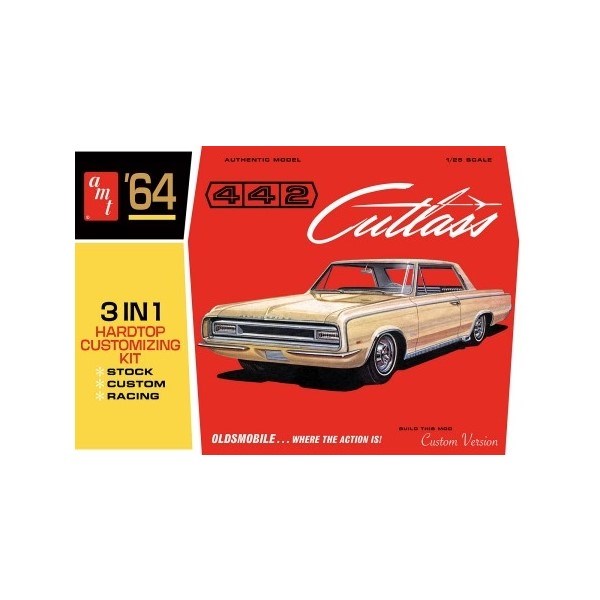 AMT 1066 1/25 1964 Oldsmobile Cutlass 442 Hardtop - 3-in-1 Customizing Kit