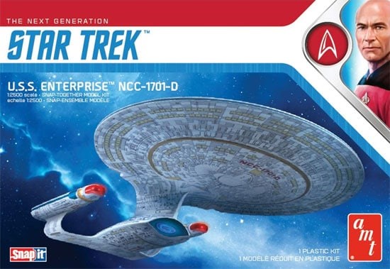 AMT 1126 1/2500 Star Trek USS Enterprise-D (SNAP KIT)