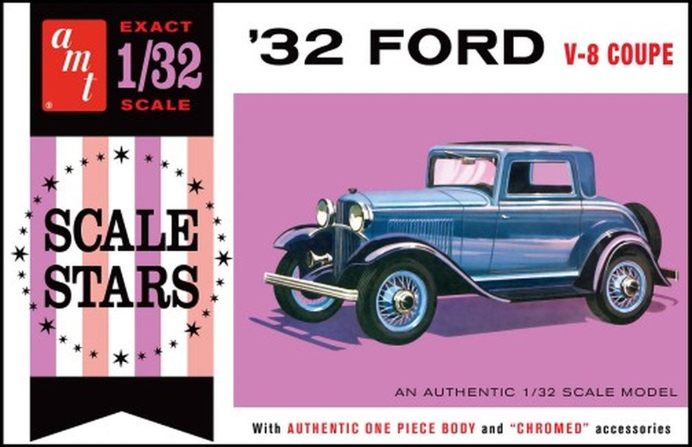 AMT 1181 1/32 1932 Ford V8 Coupe - Scale Stars Series