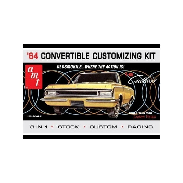 AMT 1200 1/25 1964 Oldsmobile Cutlass F-85 Convertible - 3-in-1 Kit