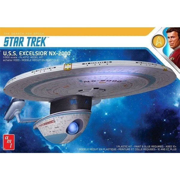 AMT 1257 1/1000 U.S.S. Excelsior NX-2000 - Star Trek: The Search for Spock