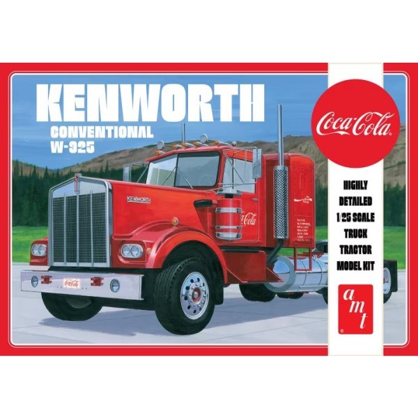 AMT 1286 1/25 Kenworth Conventional W-925 - Coca-Cola