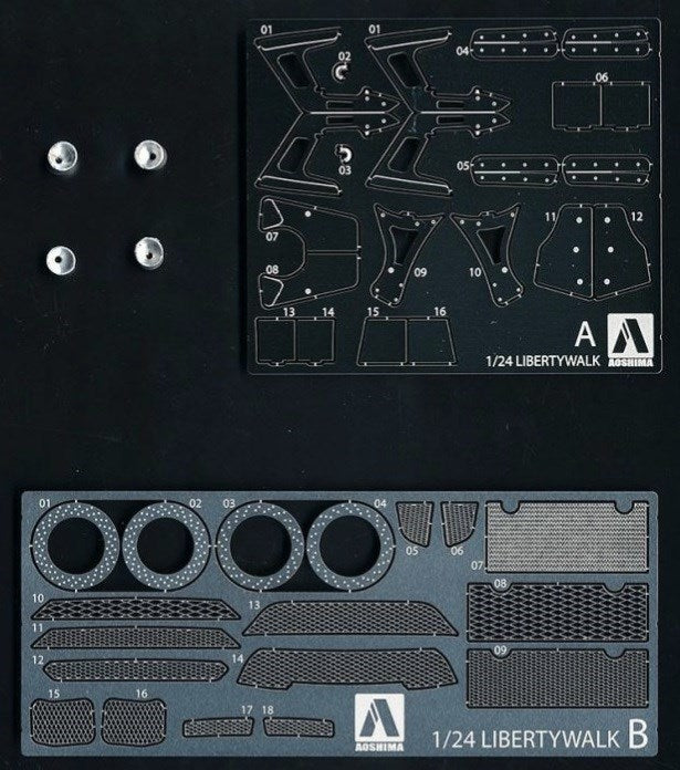 Aoshima 5678 1/24 LIBERTY WORKS R35 GT-R DETAIL UP PARTS