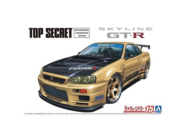 Aoshima 05984 1/24 2002 TOP SECRET Nissan BNR34 Skyline GT-R