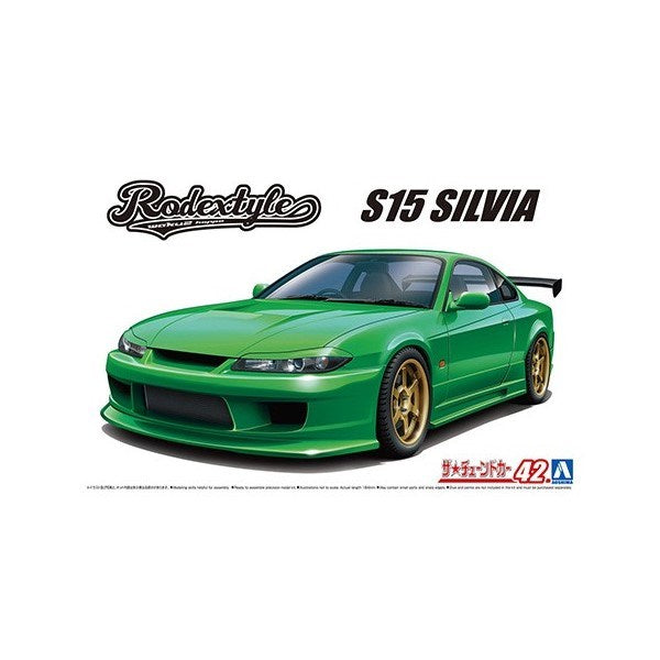 Aoshima 6148 1/24 1999 Rodextyle Nissan S15 Silvia - Tuned Car No.42