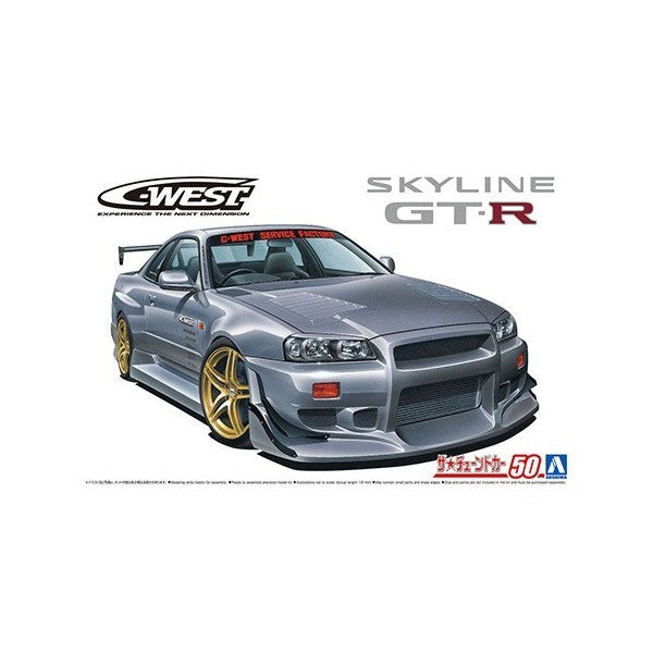 Aoshima 06149 1/24 2002 C-WEST Nissan BNR34 Skyline GT-R