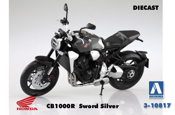 Aoshima 10817 1/12 HONDA CB1000R SWORD SILVER