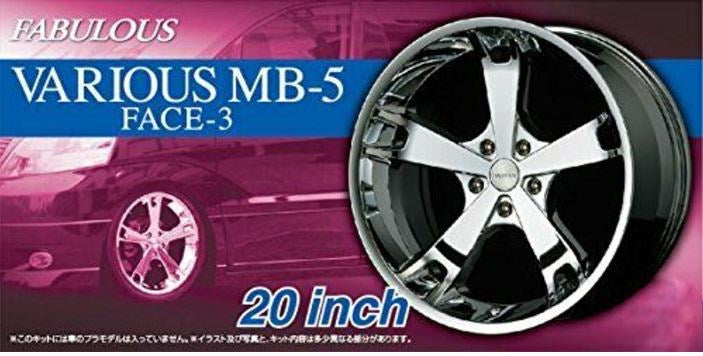 Aoshima 5425 1/24 #61 RIMS/TIRES "VARIOUS MB-5 FACE-20"