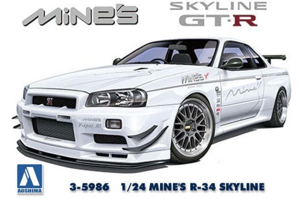 Aoshima 5986 1/24 MINE'S R-34 SKYLINE