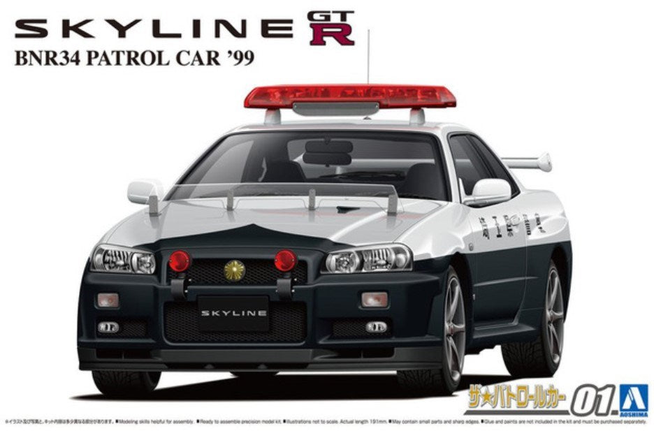 Aoshima 6280 1/24 BNR34 SKYLINE GT-R PATROL'99