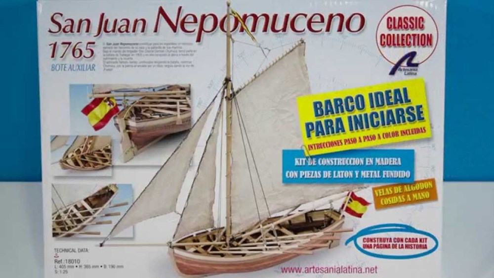 Artesania Latina 18010 Longboat S.J. Nepomuceno