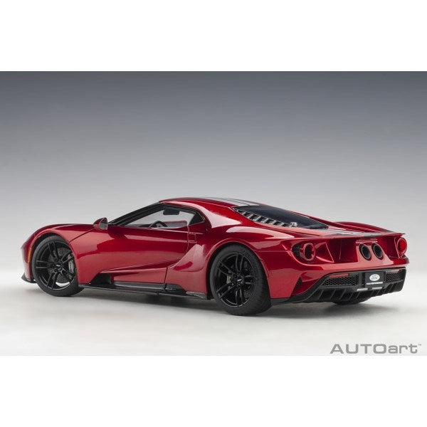 AUTOart 72943 1/18 Ford GT 2017 (Liquid Red/Silver Stripes)