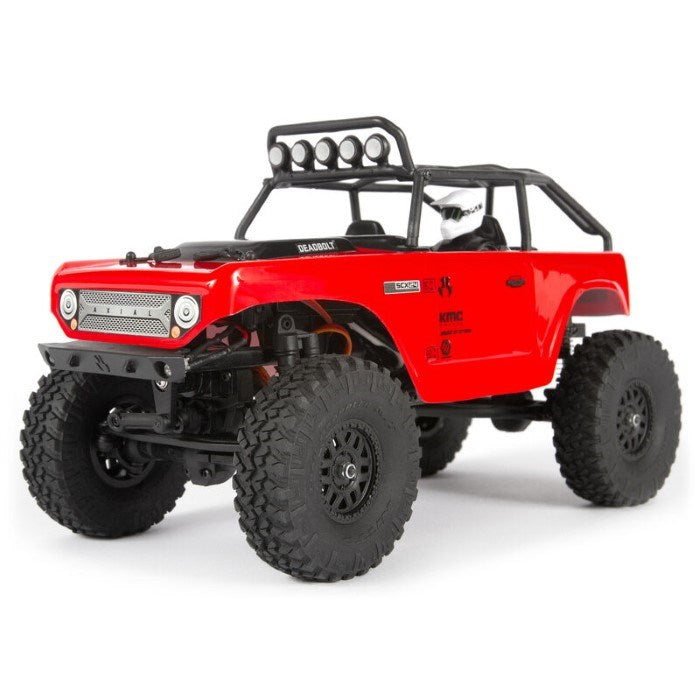 Axial 90081T1 SCX24 Deadbolt 1/24th Scale Elec 4WD - RTR Red