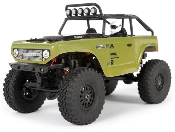 Axial AXI90081T2 1/24 SCX24 Deadbolt 4WD Rock Crawler Brushed RTR Green