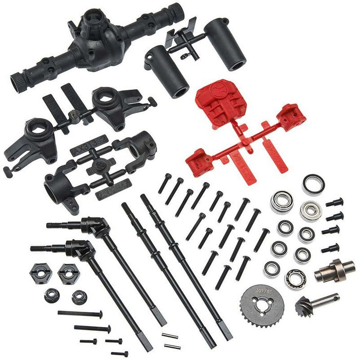 Axial AXIC1438 AX31438 AR44 Locked Axle Set Front/Rear Complete