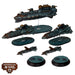 Warcradle DWA220007 Dystopian Wars: Magenta Battlefleet Set (8857502286061)