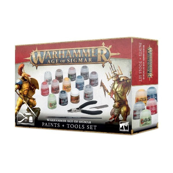 Warhammer Age of Sigmar 80-17 Warhammer Age of Sigmar - Paints + Tools Set
