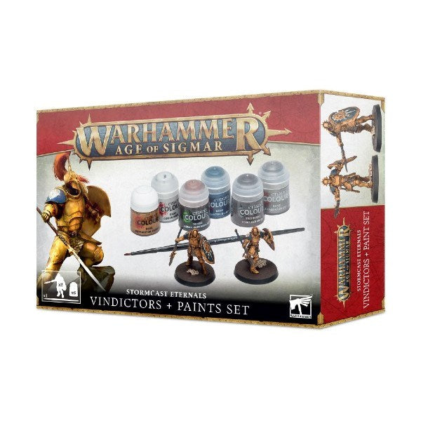 Warhammer Age of Sigmar 60-10 Stormcast Eternals - Vindictors + Paints Set