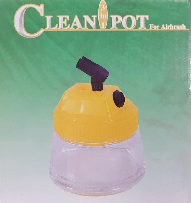 AIRBRUSH CLEANING POT WITH LID
