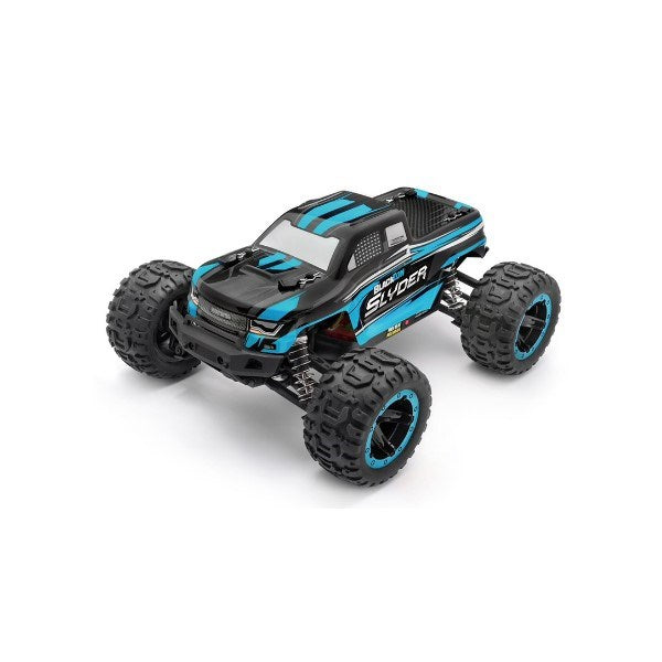 BlackZon 540104 1/16 4WD Slyder MT Electric Monster Truck RTR - Blue