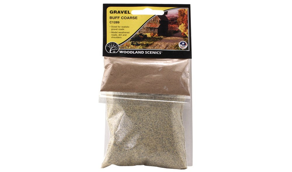 Woodland Scenics C1289 Coarse Gravel Buff