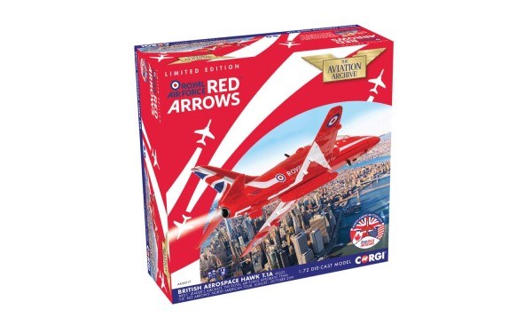Corgi AA36017 1/72 BAE Hawk T1A - RAF Red Arrows North American Tour 2019