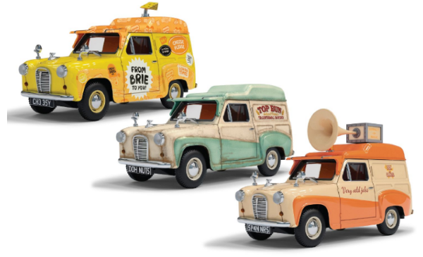 Corgi CC80505 Corgi 1/43 Wallace & Gromit Austin A35 Van Collection - Anti-Pesto Top Bun Spick & Spanmobile