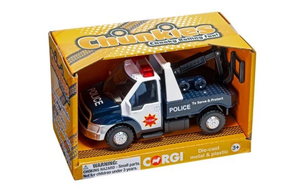 Corgi CH066 CHUNKIES: Emergency - Police Tow Truck (White/Black)