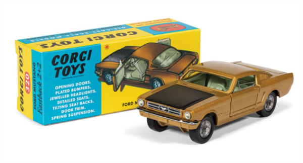 CORRT32001 Corgi Ford Mustang Fastback 2+2 - Gold & Black