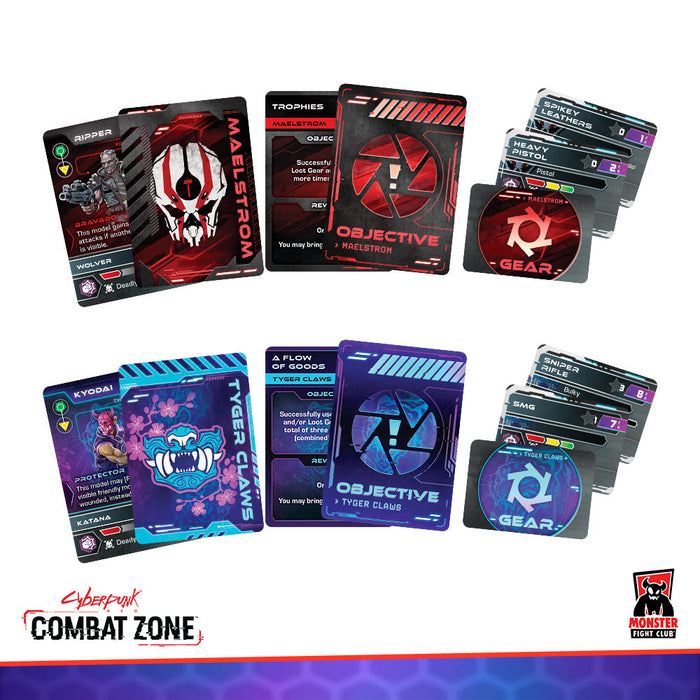 Monster Fight Club 45000 Cyberpunk Red Combat Zone 2 Player Starter Core Box