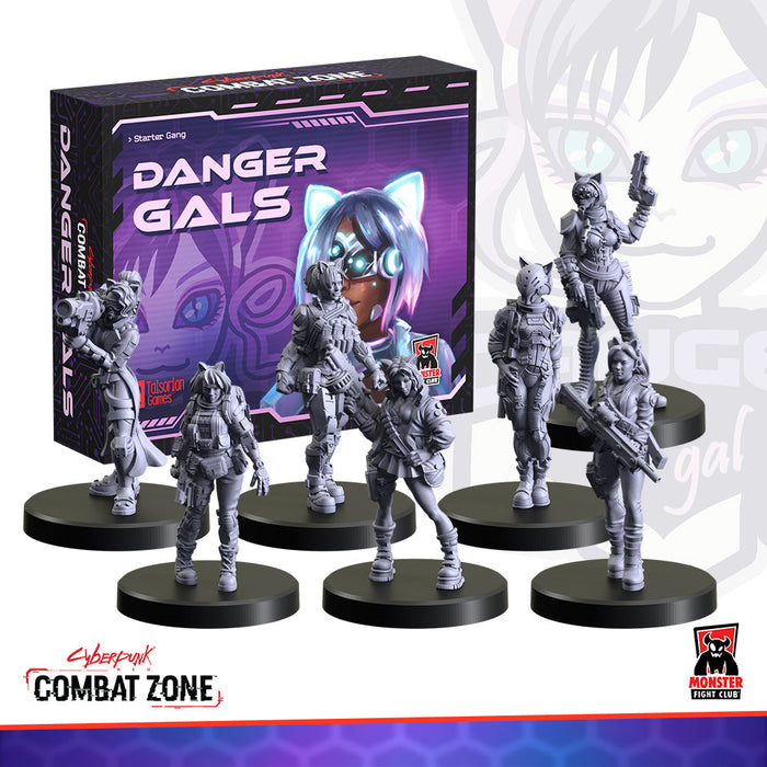 Monster Fight Club 45015 Cyberpunk Red Combat Zone Danger Gals Faction Starter Box