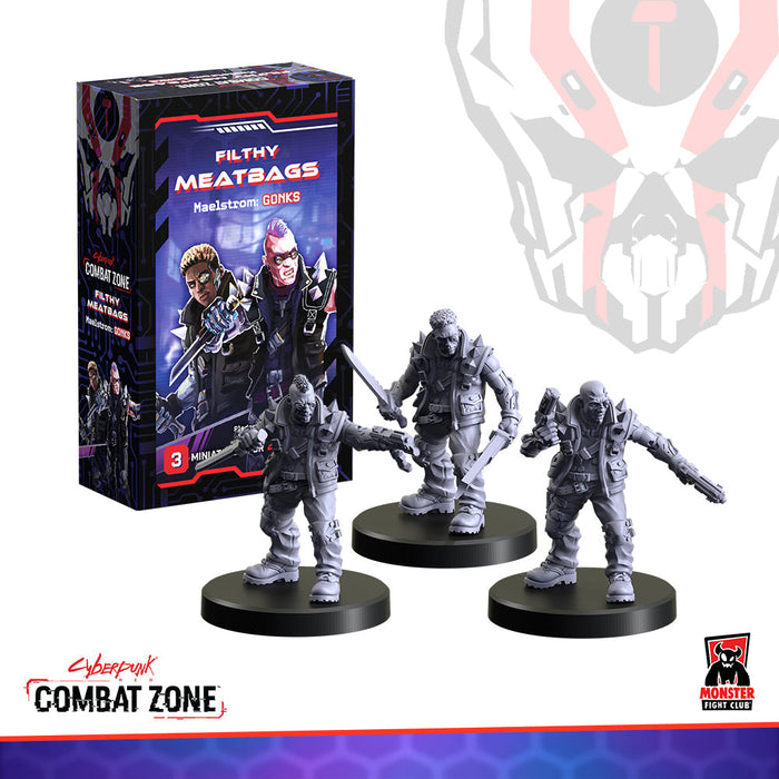 Monster Fight Club 45120 Cyberpunk Red Combat Zonw Filthy Meatbags (Maelstrom Gonks)